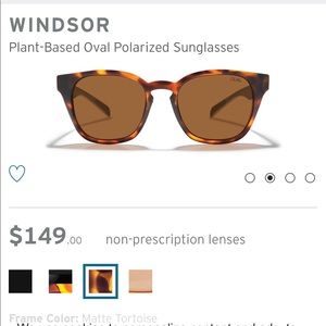 NEW ZEAL Optics Windsor Polarized Plant-Based Oval Sunglasses Matte Tortoise